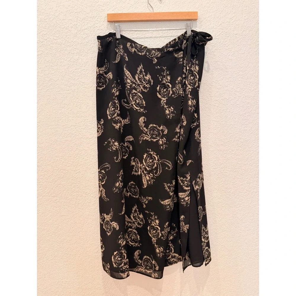 Jones New York Country Vintage 2 Piece Floral Wrap Skirt Set 16 Cottagecore 90's